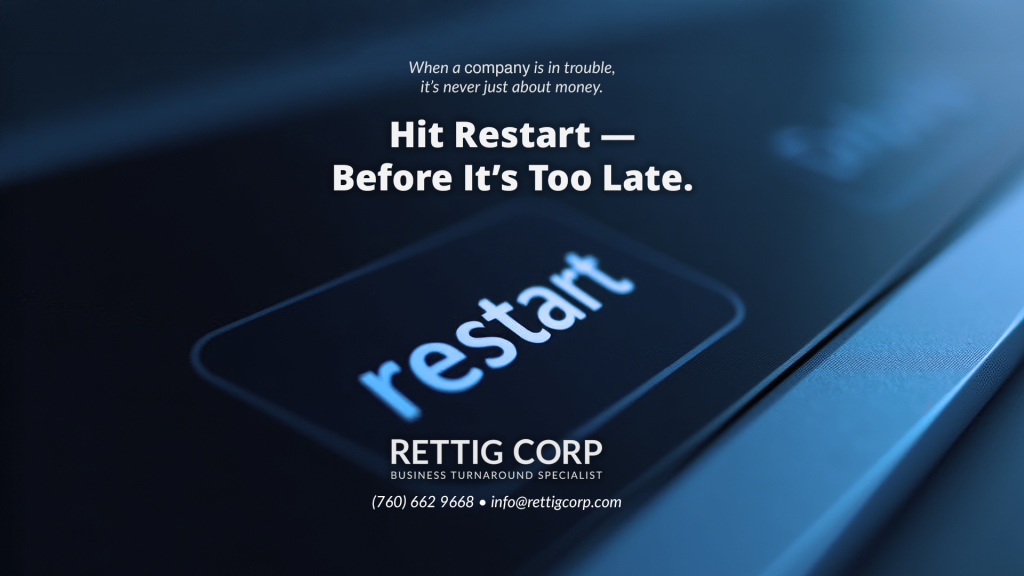 company turnaround results, a close up of a restart button