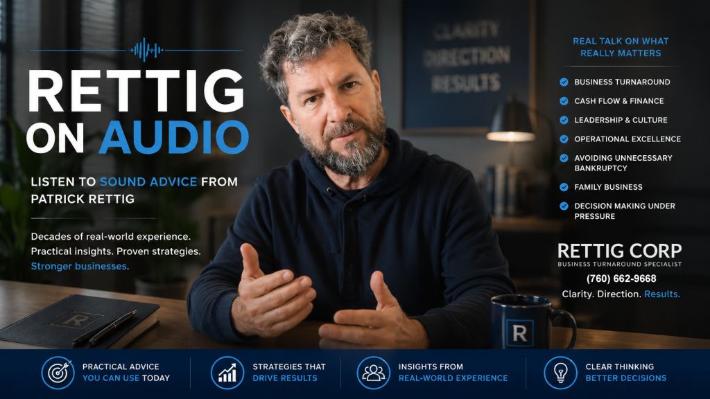 Patrick Rettig, CEO Rettig Corp, Audio Business turnaround advice
